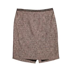 TALBOTS $89 Multi-Color Tweed Pencil Skirt Woven Back Slit‎ Size 12